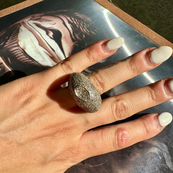 Sheryl Lowe Diamond Dome Ring - Picture 1 of 6